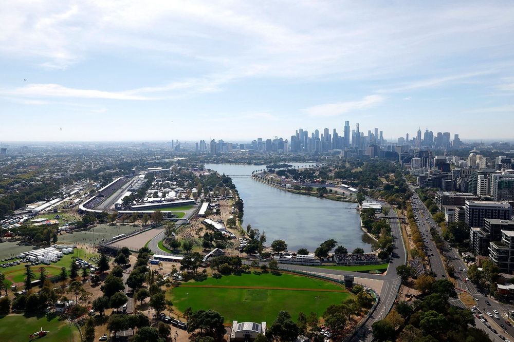 Bird's eye view of the Albert Park