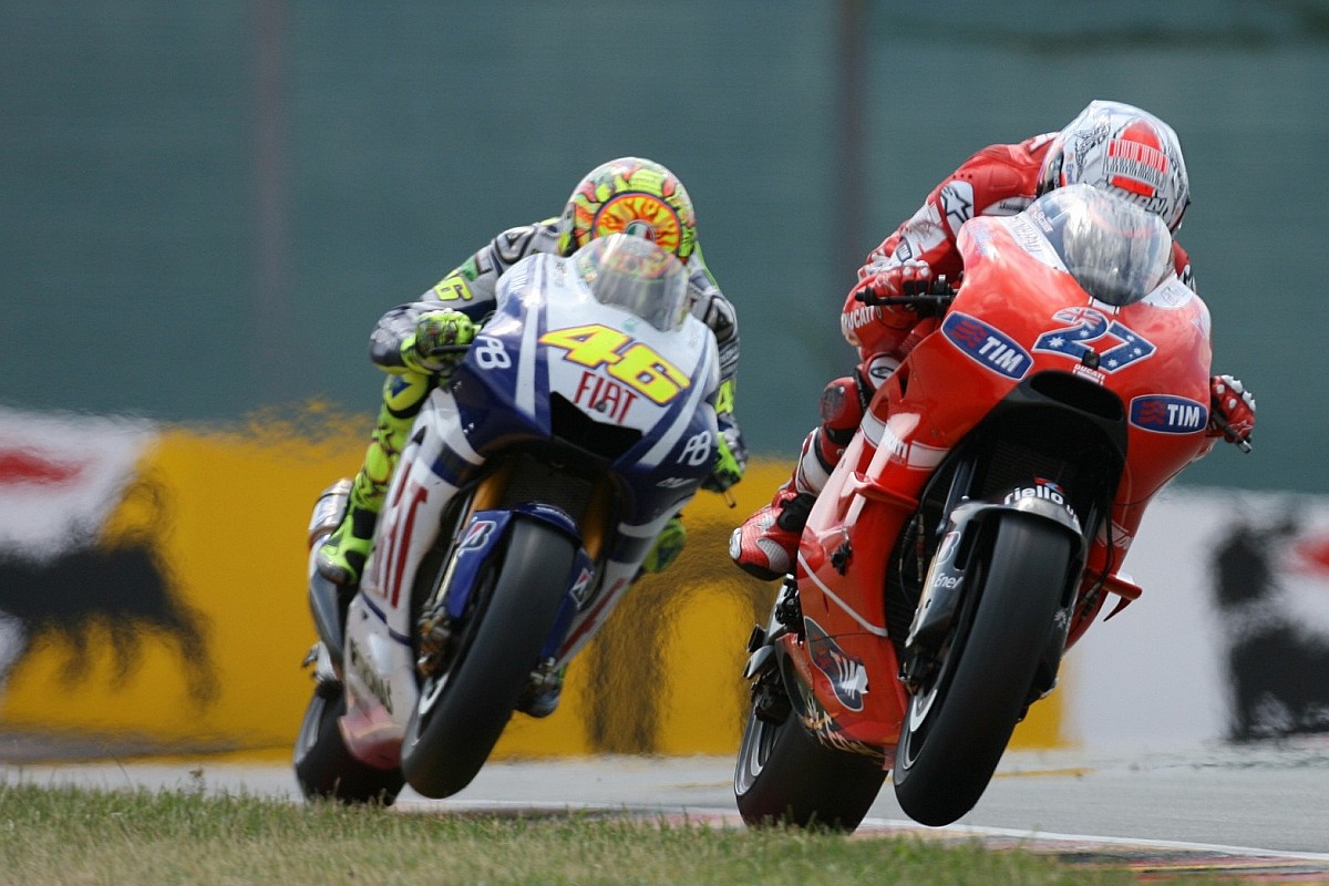 MotoGP】ストーナー、かつての敵手を惜しむ「ロッシがトップに顔を連ね
