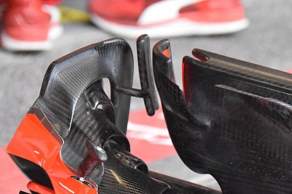 Ferrari: sull'ala anteriore ci sono due soluzioni differenti