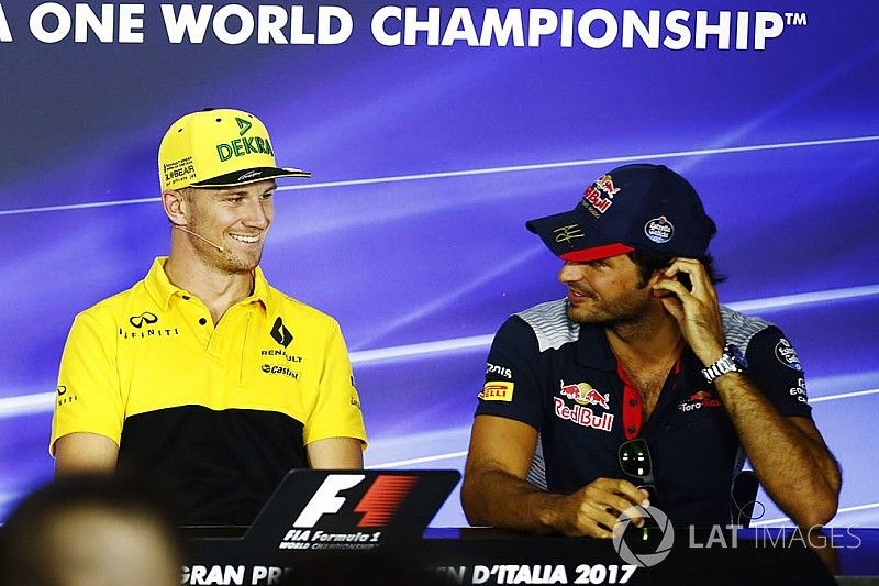 Romain Grosjean, Haas F1 Team, Nico Hulkenberg, Renault Sport F1 Team, Carlos Sainz Jr., Scuderia To