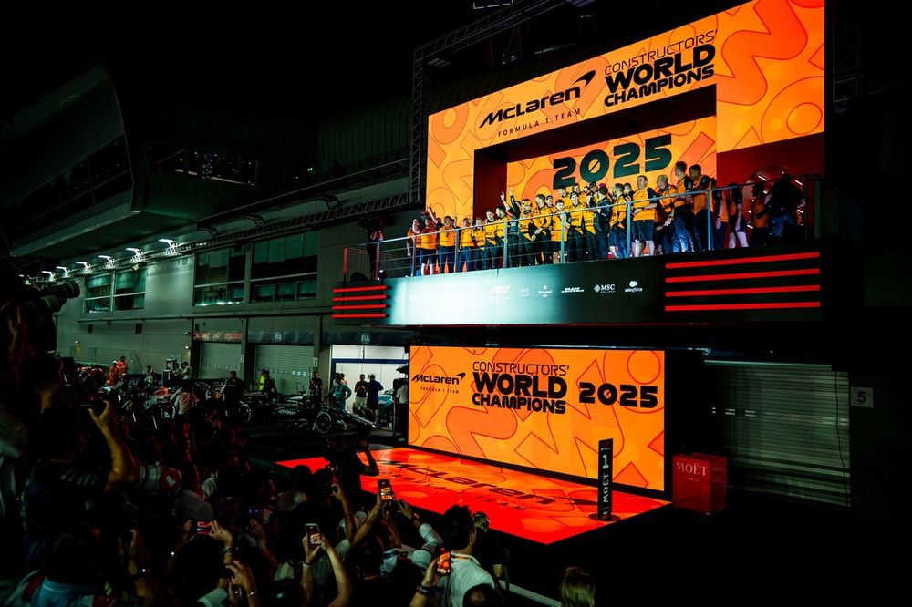 McLaren celebration