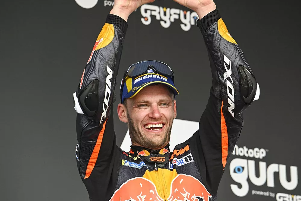 Podio: segundo lugar Brad Binder, Red Bull KTM Factory Racing
