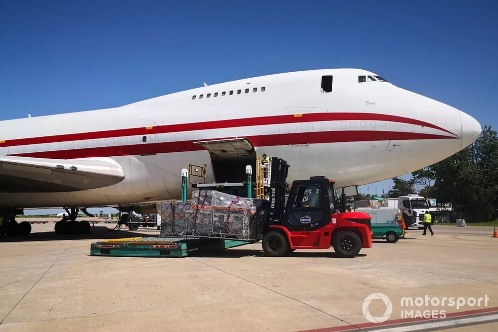 Los aviones de MotoGP llegan a Argentina 