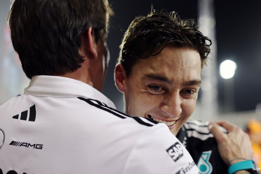 George Russell, Mercedes, Toto Wolff, Mercedes