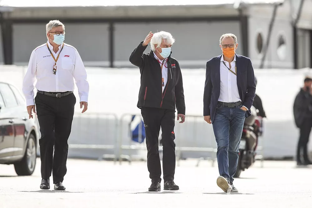 Ross Brawn, Managing Director of Motorsports, FOM and Stefano Domenicali, Chief Executive FOM 