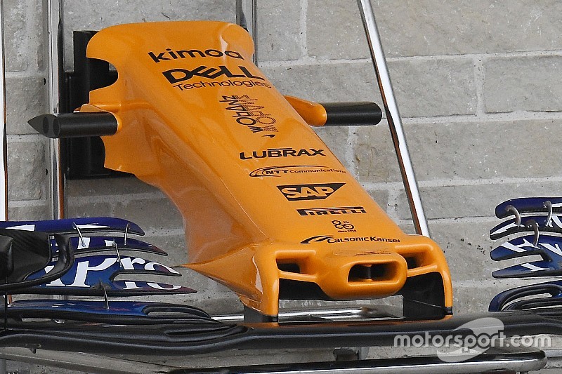 USA GP: eltűntek a hosszúkás „fogantyúk” a McLaren orrkúpjáról