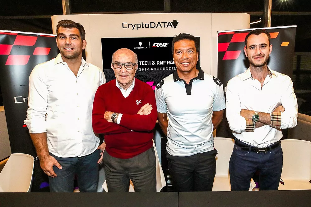 La conf&eacute;rence de presse de RNF Racing avec Razlan Razali, fondateur et team principal de RNF Racing, et Carmelo Ezpeleta, PDG de Dorna Sports