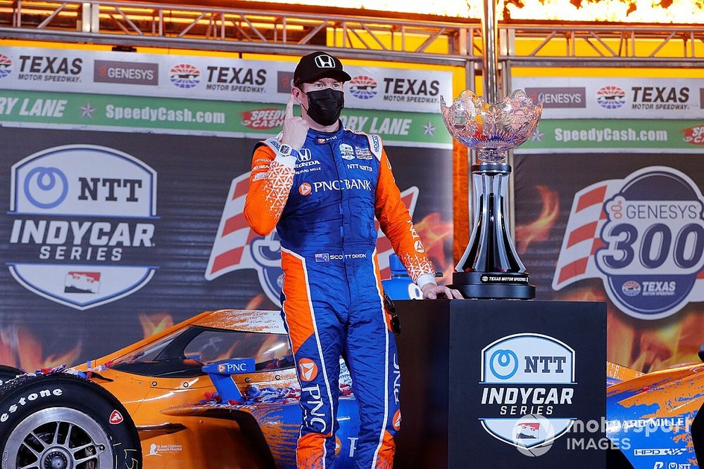 Il vincitore Scott Dixon, Chip Ganassi Racing Honda