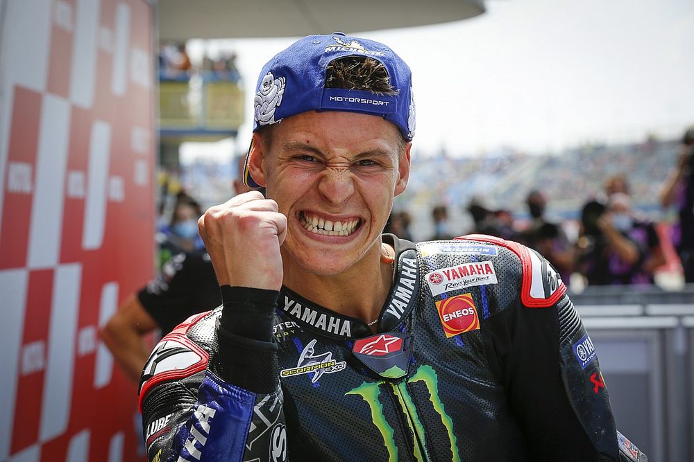 Podio: ganador Fabio Quartararo, Yamaha Factory Racing