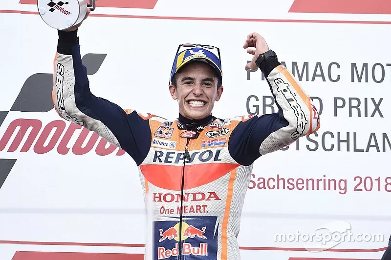 Podium : le vainqueur Marc Marquez, Repsol Honda Team