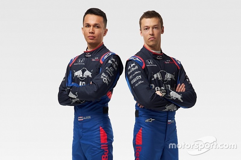 Kvyat y Albon vestirán nueva combinación de colores para Toro Rosso