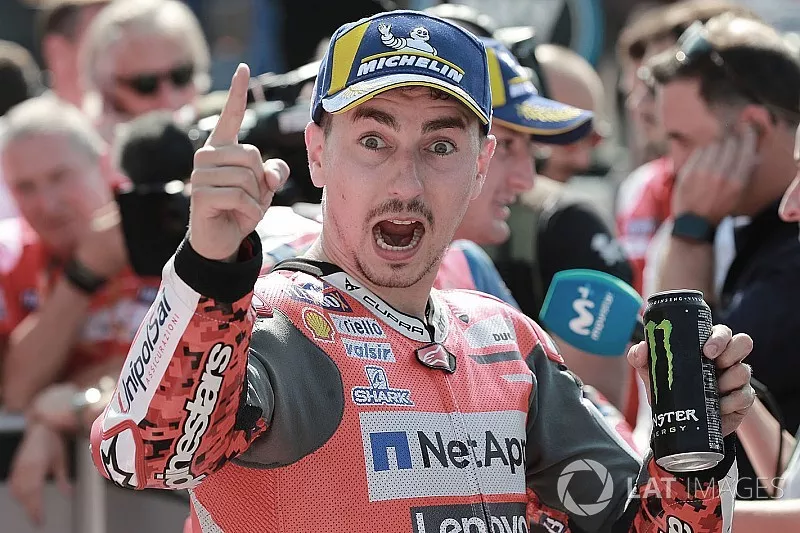 Il poleman Jorge Lorenzo, Ducati Team