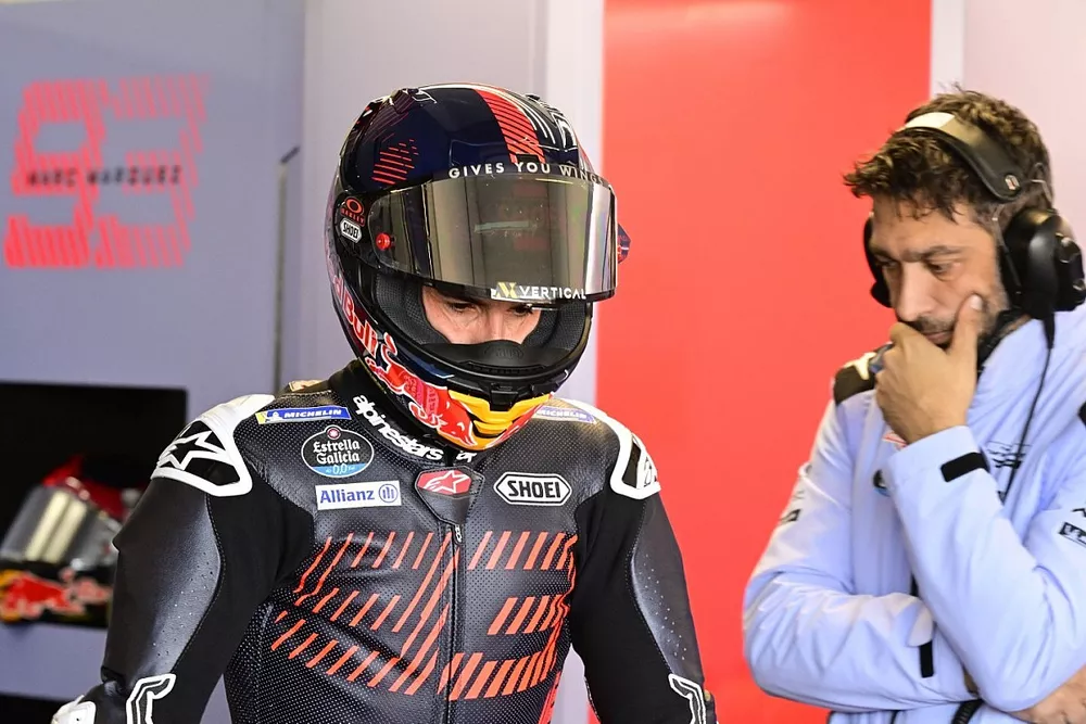 Marc Marquez, Gresini Racing, et son ingénieur Frankie Carchedi