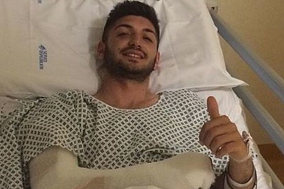 Tucci ha fratture all'omero, mano e costole. Sarà operato a Bologna