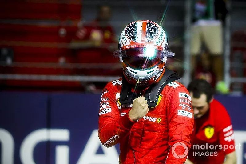 Ganador de la pole Charles Leclerc, Ferrari