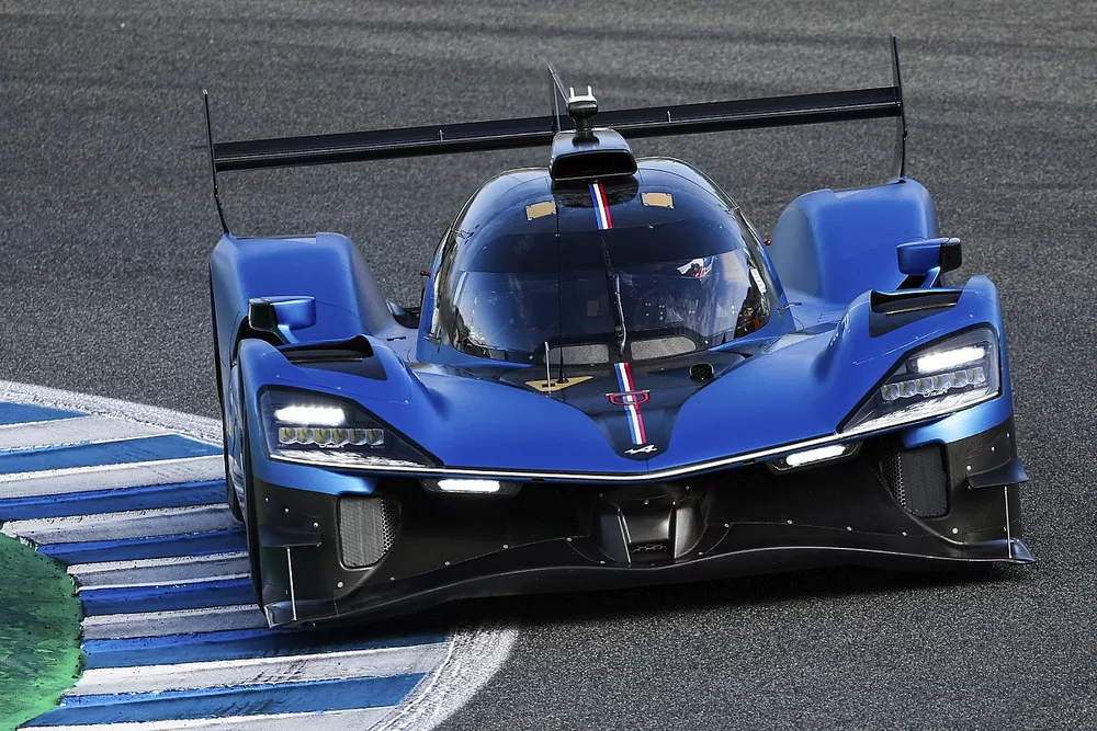 L'Alpine A424 LMDh lors des essais à Jerez