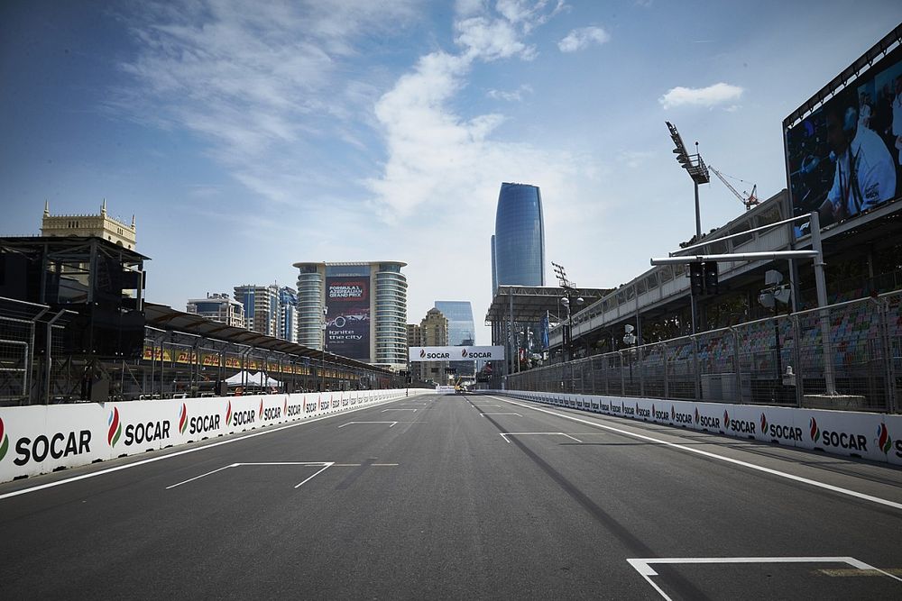 La recta del Circuito de la Ciudad de Bak&uacute;