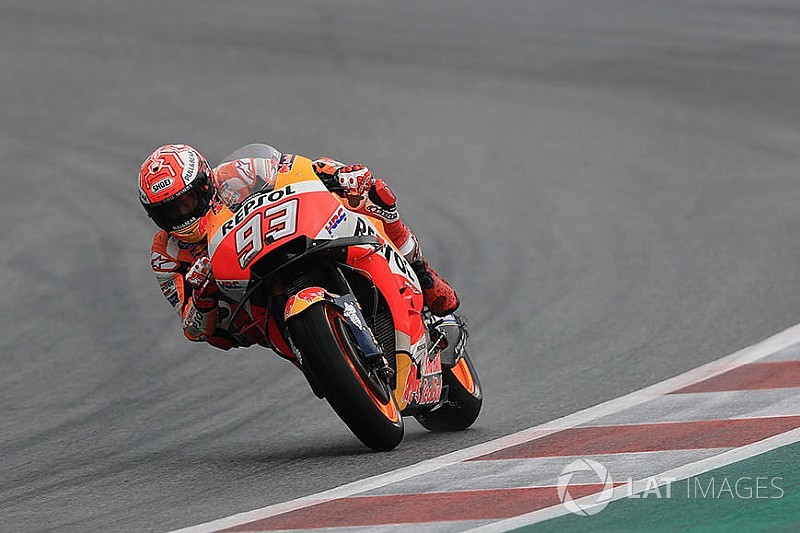 Red Bull Ring, Libere 3: Marquez svetta prima della pioggia. Valentino rimane fuori dalla Q2