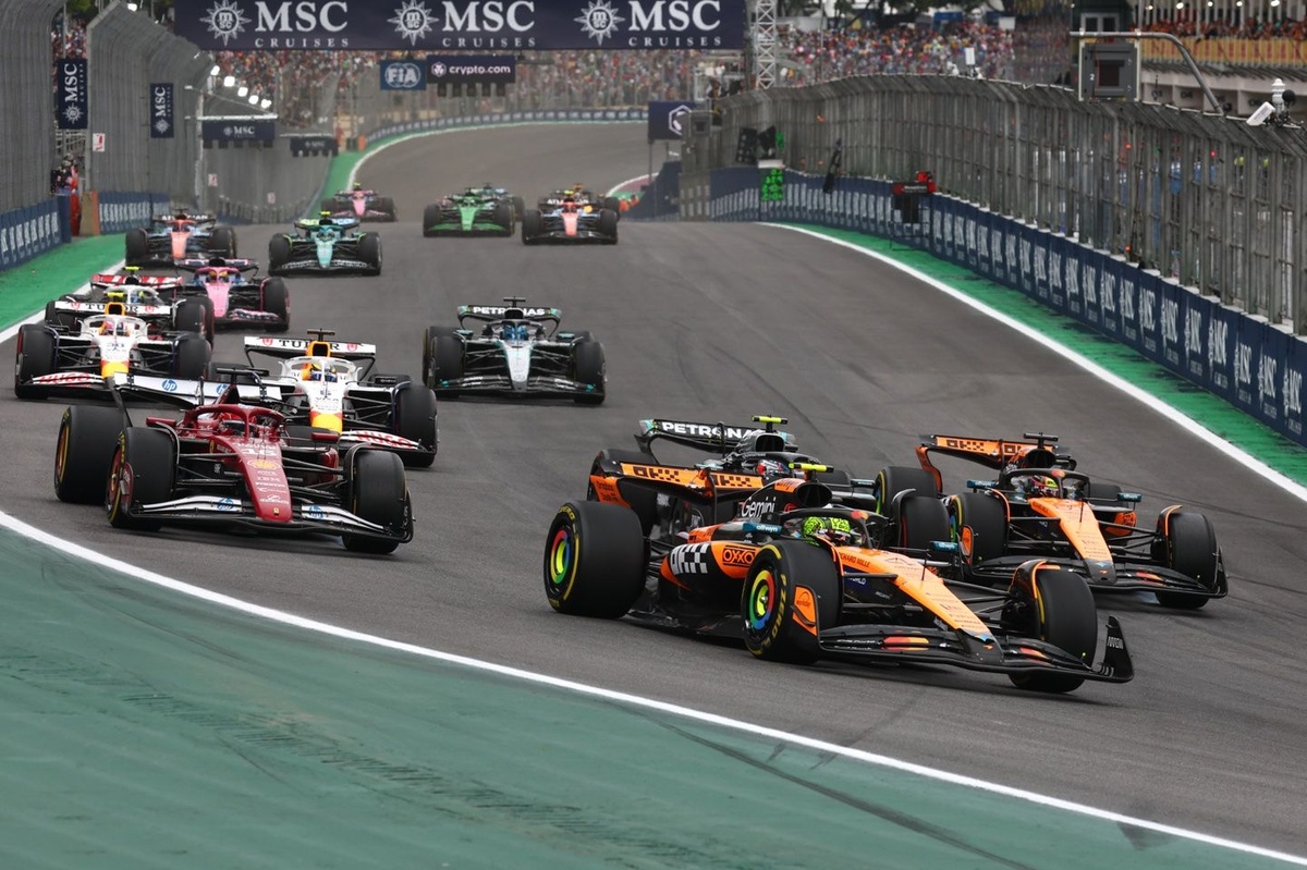 F1 Brazil GP: Norris wins to stretch championship lead, Verstappen goes from pitlane to podium