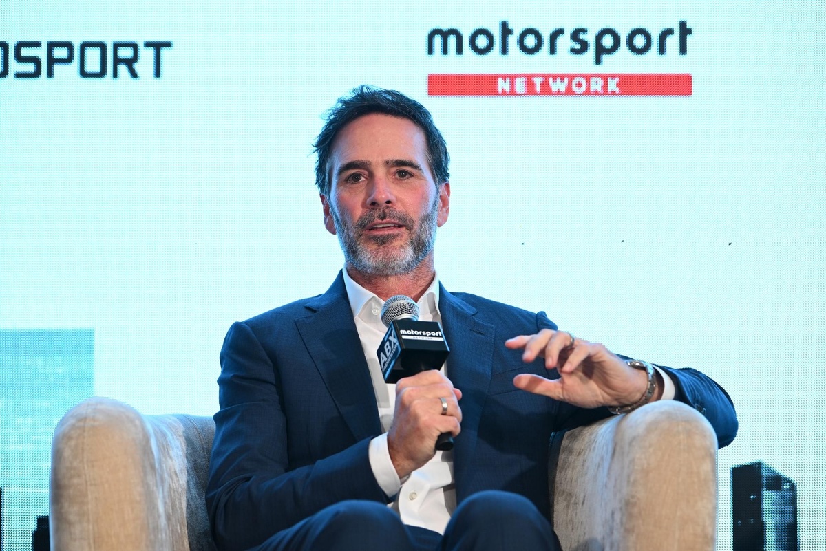 Jimmie Johnson discusses NASCAR's business challenges in New York