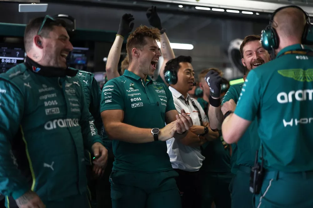 Aston Martin Racing team members