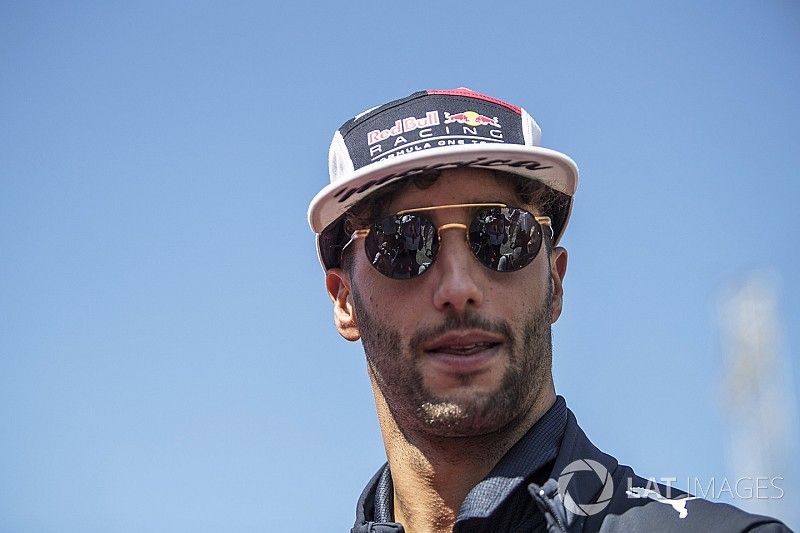 Daniel Ricciardo, Red Bull Racing en el desfile de pilotos