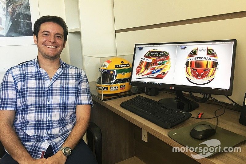 Ra&iacute; Caldato, ganador del concurso del dise&ntilde;o del casco de Lewis Hamilton