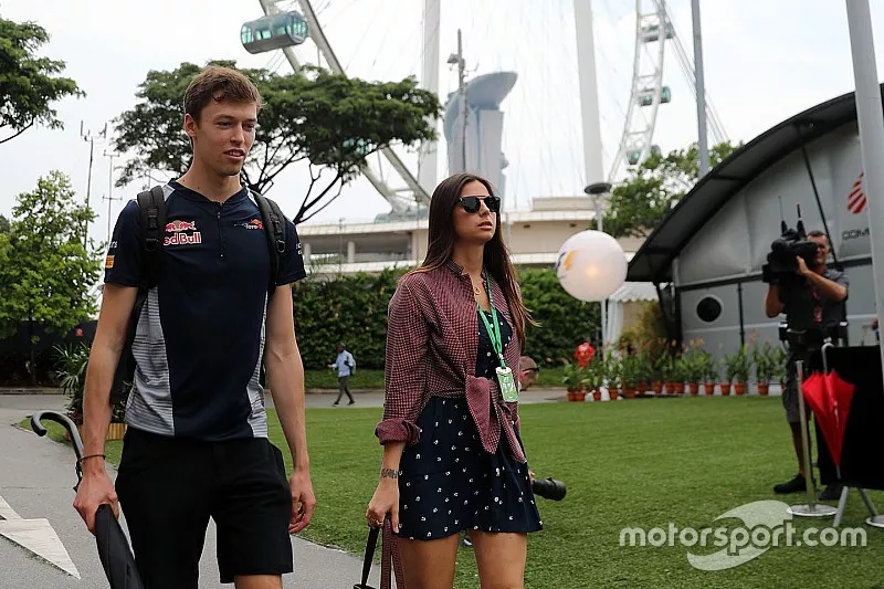 Daniil Kvyat, Scuderia Toro Rosso and girlfriend Kelly Piquet