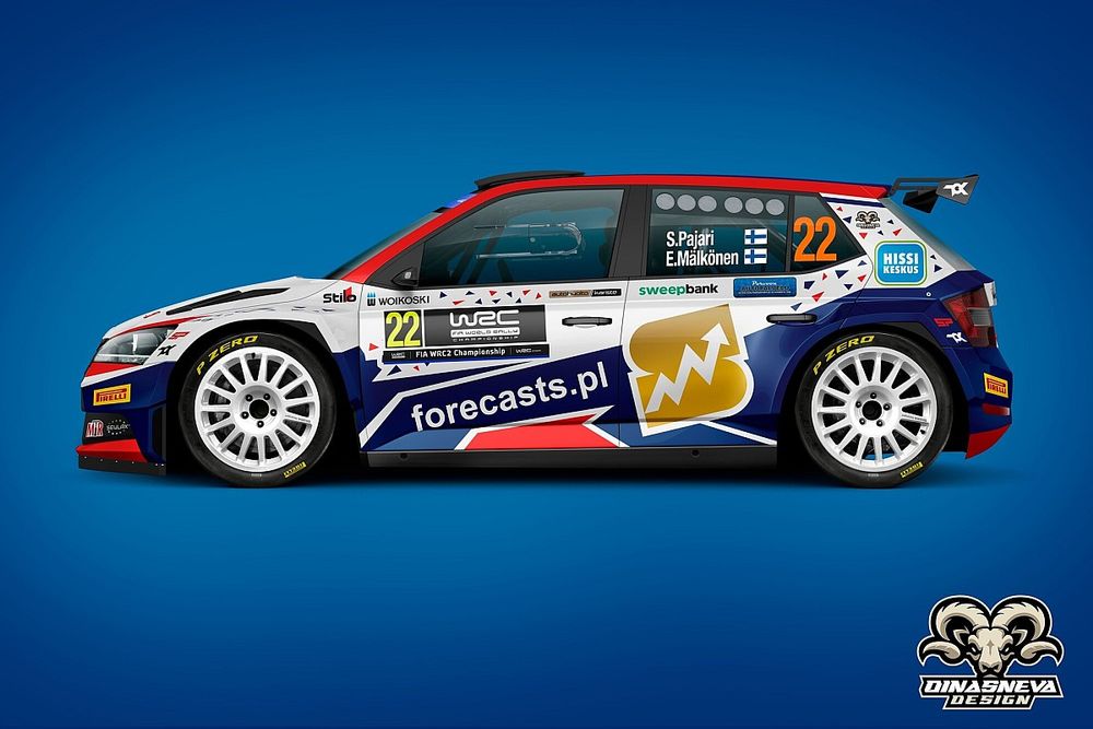 Sami Pajari, Enni M&auml;lk&ouml;nen, Skoda Fabia Rally2 evo