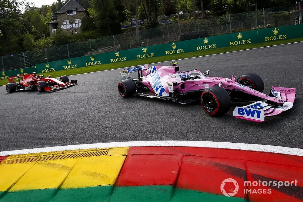 Lance Stroll, Racing Point RP20, Charles Leclerc, Ferrari SF1000