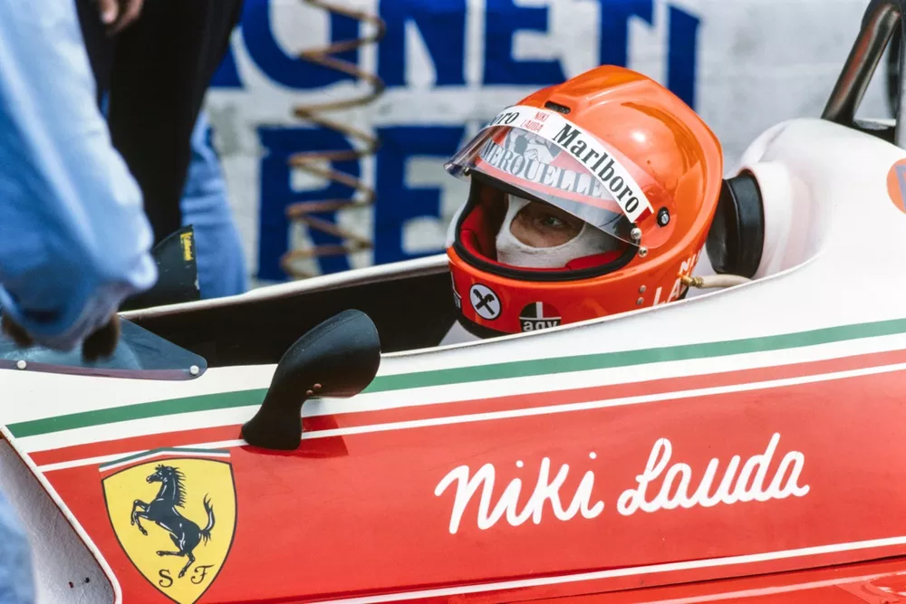 Niki Lauda en su Ferrari 312T2