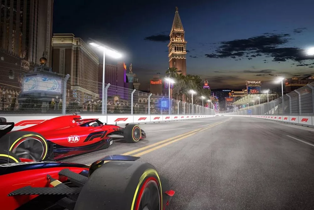 Acci&oacute;n en la pista de Las Vegas