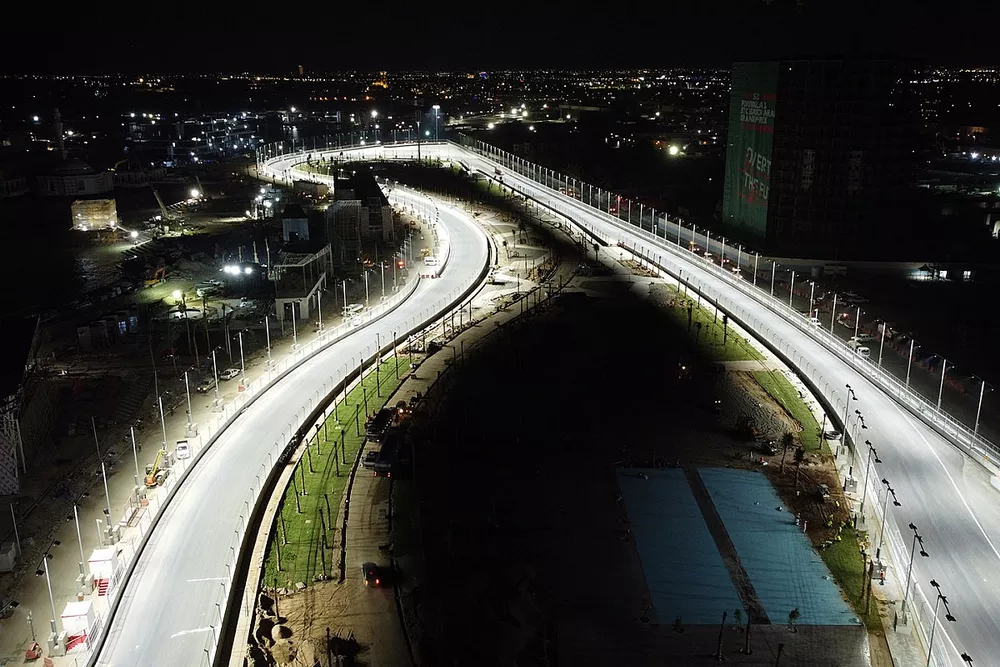 Overzicht Jeddah Street Circuit 
