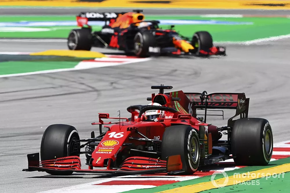 Charles Leclerc, Ferrari SF21, Max Verstappen, Red Bull Racing RB16B
