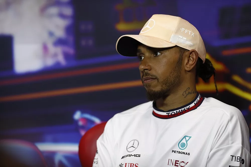 Lewis Hamilton, Mercedes AMG, en la rueda de prensa posterior a la clasificaci&oacute;n