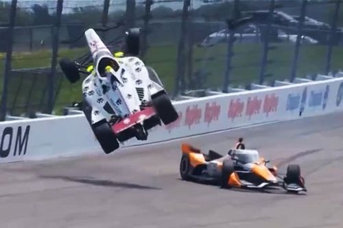 Robb, trasladado en helicóptero al hospital tras el accidente de Iowa