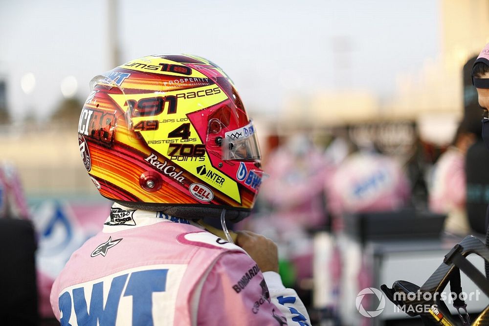 Sergio Perez, Racing Point, on the grid