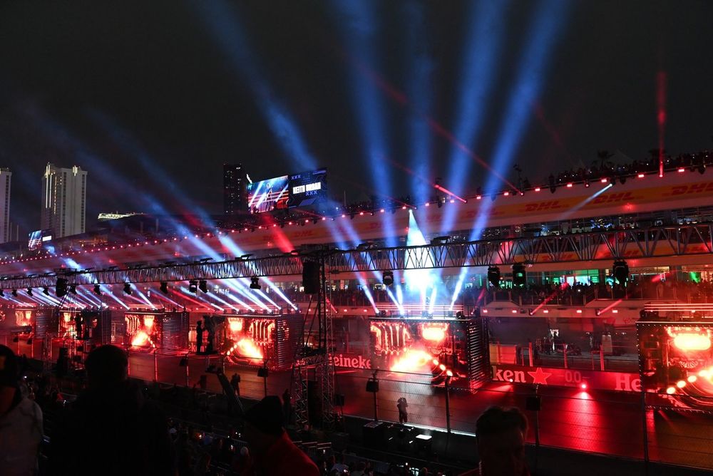 Ceremonia de inauguración del GP de Las Vegas