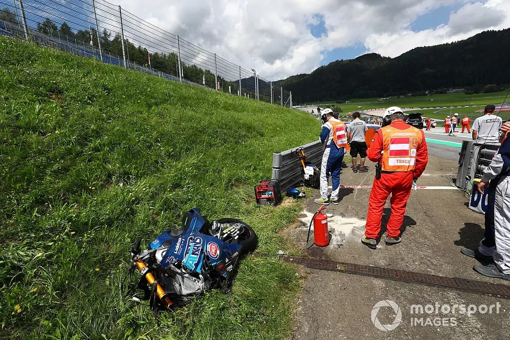 Enea Bastianini, Italtrans Racing Team crash