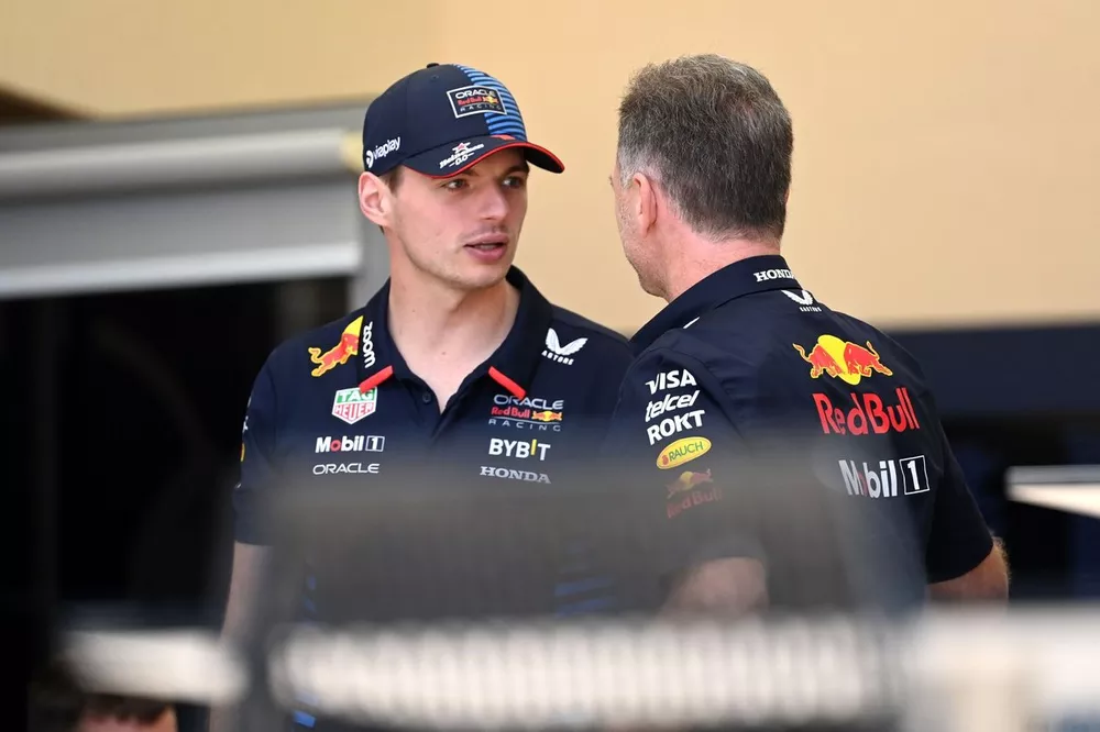 Max Verstappen y Christian Horner, Red Bull Racing 