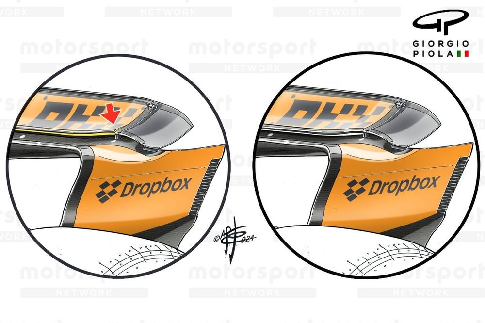 Aler&oacute;n trasero del McLaren MCL38