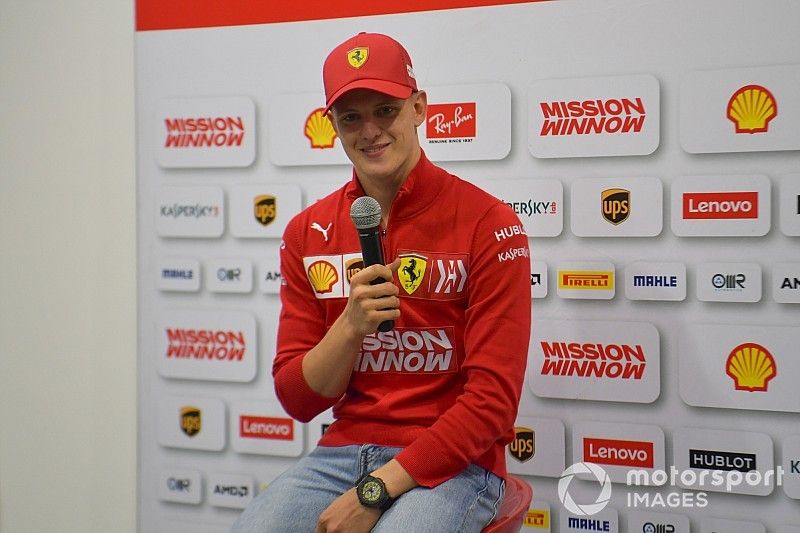 Mick Schumacher, Ferrari in Press Conference