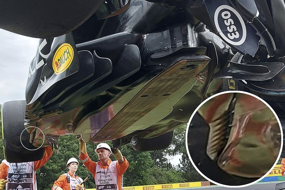 El suelo del Red Bull B19