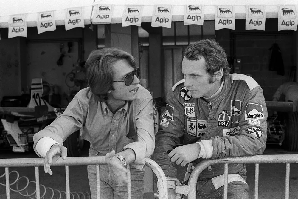 Luca di Montezemolo, Ferrari Team Manager, Niki Lauda, Ferrari 312T