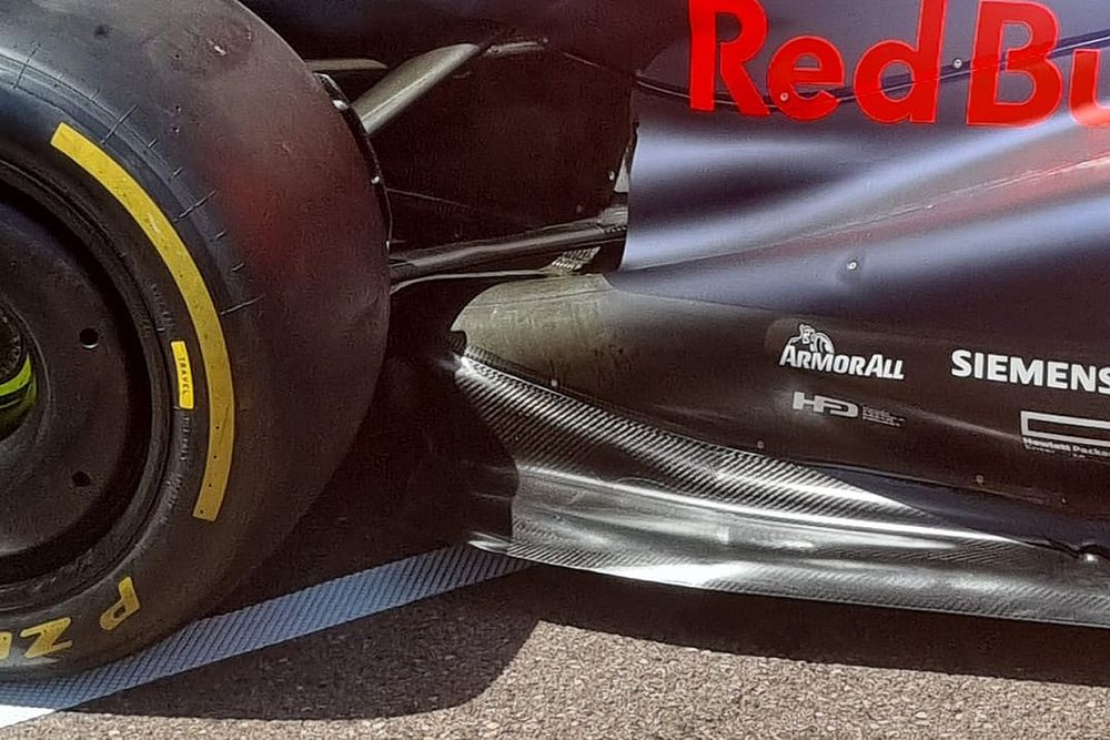 Detalle lateral del Red Bull Racing RB18