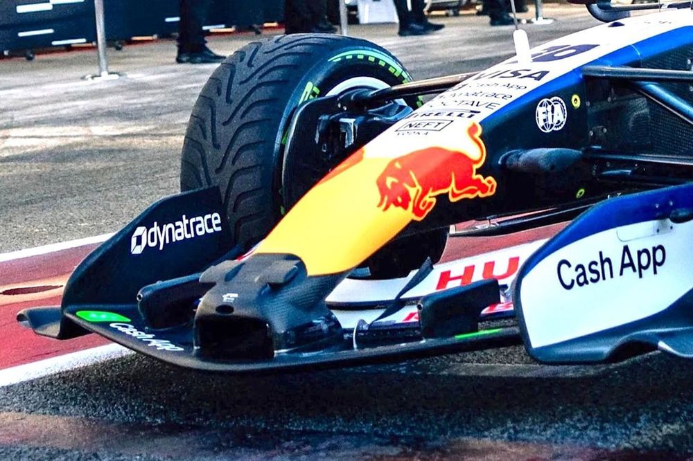 Dettaglio ala anteriore Racing Bulls