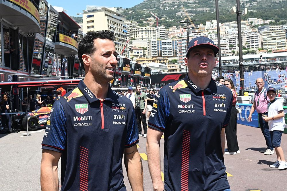 Daniel Ricciardo, Third Driver, Red Bull Racing and Max Verstappen, Red Bull Racing