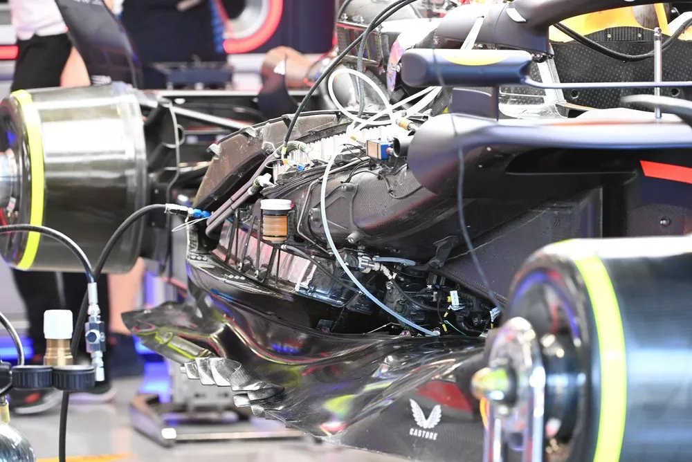 Detalle t&eacute;cnico del Red Bull Racing RB20
