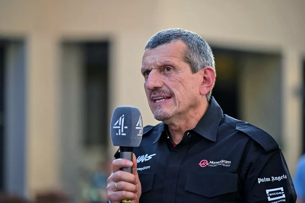 Guenther Steiner, Team Principal, Haas F1 Team, speaks to the media
