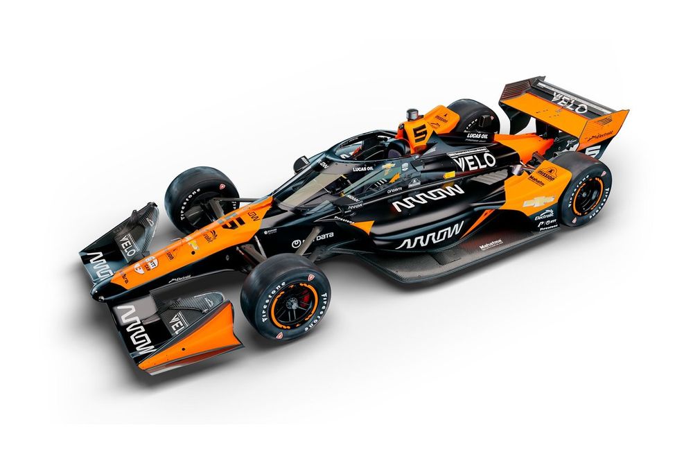Decoración del auto de Patricio O'Ward, Arrows McLaren Chevrolet IndyCar 2024